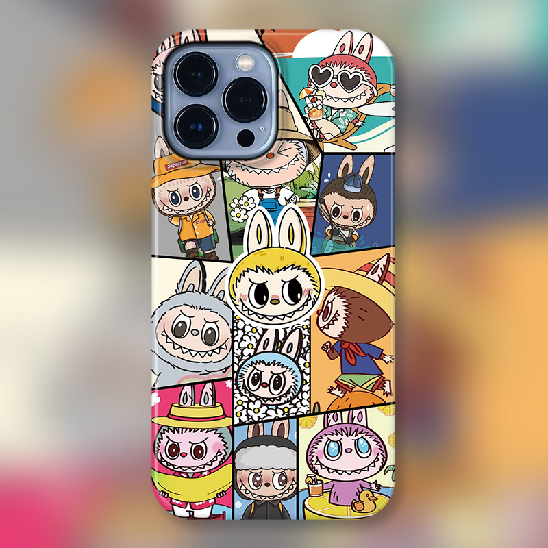 POP周边潮玩玛特Labubu拉布布适用iPhone15Promax苹果手机壳潮牌14防摔套13个性12/11卡通怪物明星隐藏款盲盒