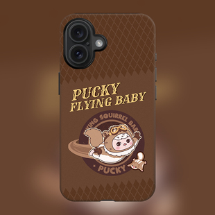 玛特潮玩新款 16plus毕奇适用iPhone15Promax苹果手机壳14防摔套13磨砂PUCKY精灵飞机宝宝磁吸Magsafe美德拉女