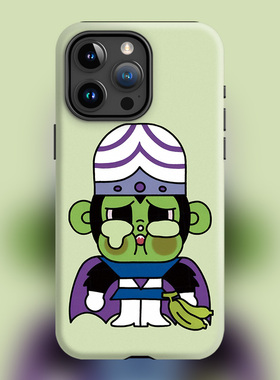 CRYBABY飞天小女警潮玩新款16plus哭娃适用iPhone15Promax苹果手机壳14防摔套13磨砂软壳磁吸Magsafe魔人啾啾