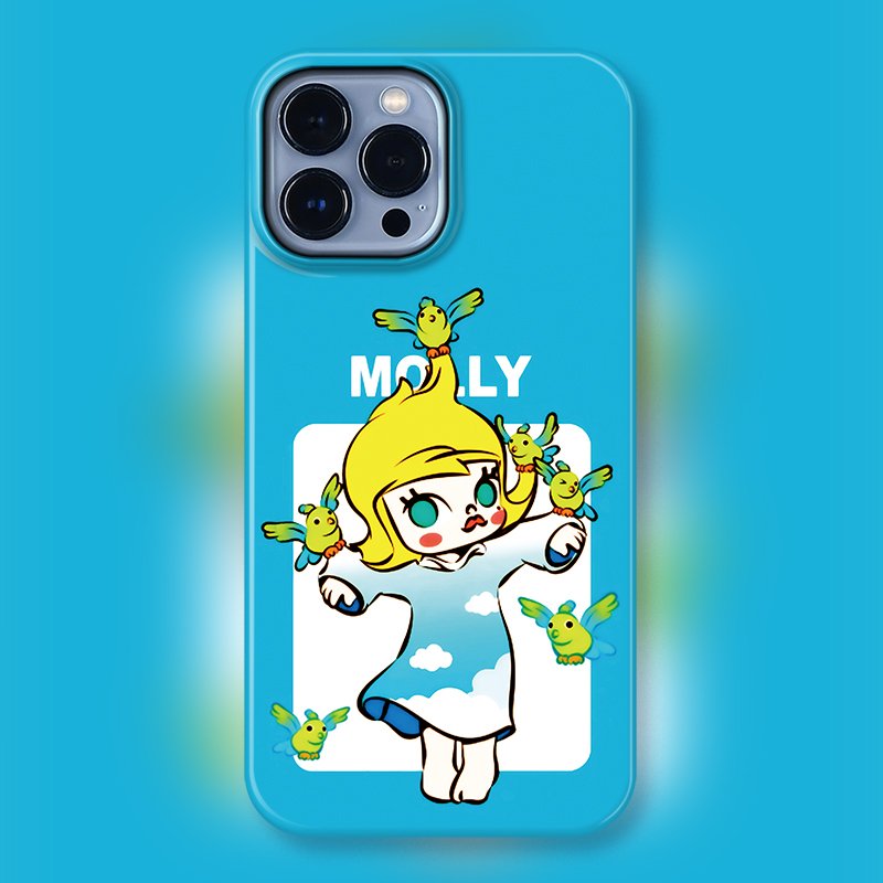 POP升空奇遇记Molly适用iphone15promax手机壳molly潮牌茉莉苹果12菲林壳14promax玩偶女13Pro创意盲盒卡通11