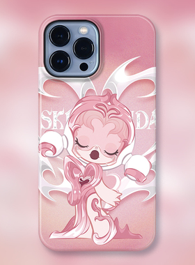 POP玛特SP恰/笃信之声适用iPhone15Promax苹果手机壳潮牌14防摔套13个性12女11可爱卡通盲盒声音系列手办图案