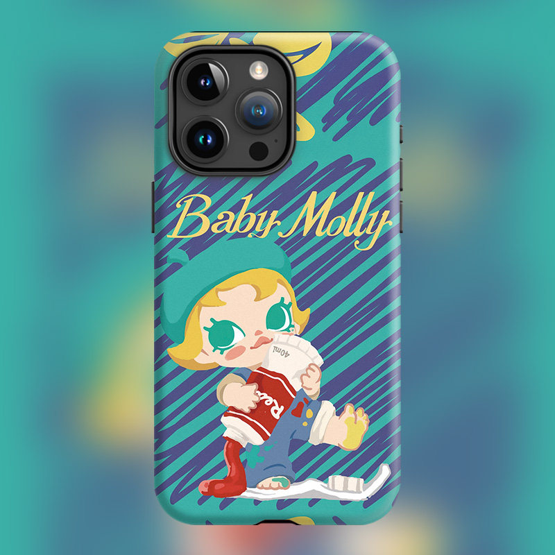 Baby Molly小画家新款16plus茉莉适用iPhone15Promax苹果手机壳14防摔套13磨砂软壳磁吸Magsafe抱抱探索计划图片