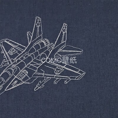 MDDS汽车飞机儿童卡通刺绣无缝墙布MHY24121-001A-005A-009A-013A