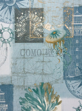 DREAM Ⅲ海洋元素背景墙纸壁纸 DM26031 26032 26033 26034 26035
