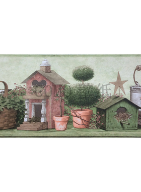 英格玛NEW THAMES 美式乡村腰线墙纸壁纸NM58211Y 58212Y 58213Y