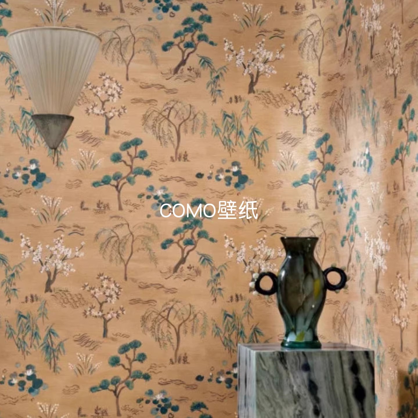 CASAMANCE法国进口 LEGENDES新中式日式电视书房背景墙纸70000100