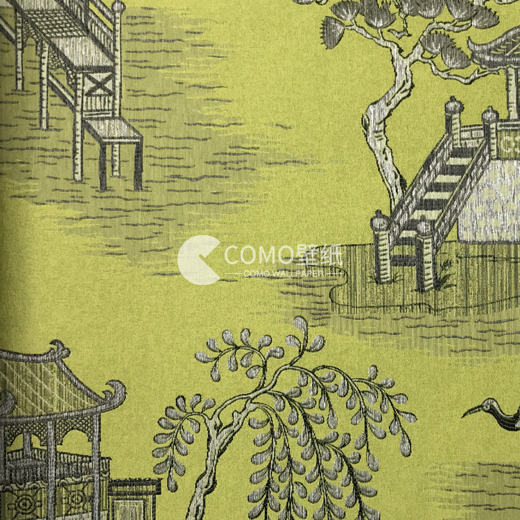 IMMORTAL CRANE云中鹤 新中式无缝墙布BA-IC0801C 0201 0202 0203