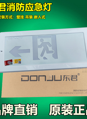 东君消防应急灯多用途嵌入式暗装LED导向灯DJ-BLZD-Ⅱ1LROE1W-01D