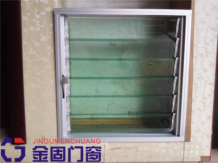 活动玻璃百叶窗成品窗小窗户订制铝合金百叶窗订做玻璃百叶窗