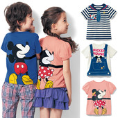 儿童宝宝体恤半袖 出口日系童装 新款 t恤纯棉夏季 上衣 男女童短袖