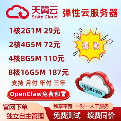 天翼云服务器openclaw部署独立ip