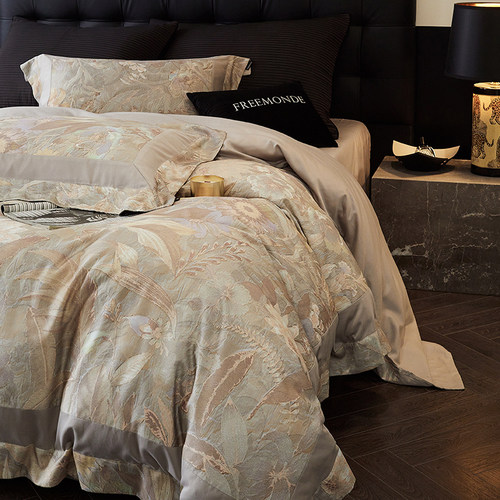 秋冬美式天丝棉磨毛四件套高级感