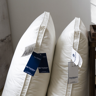 羽绒枕Best Western星级级酒店羽绒枕蓬松柔软护颈白色枕芯