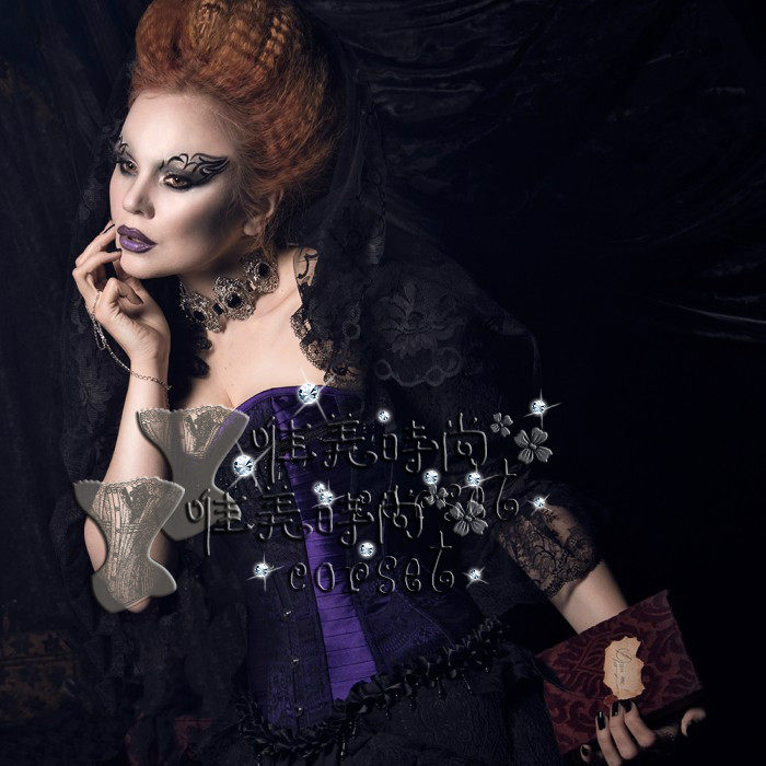 新品欧式束腰宫廷马甲CORSET钢骨束身衣收腹塑身强力收腹塑身衣