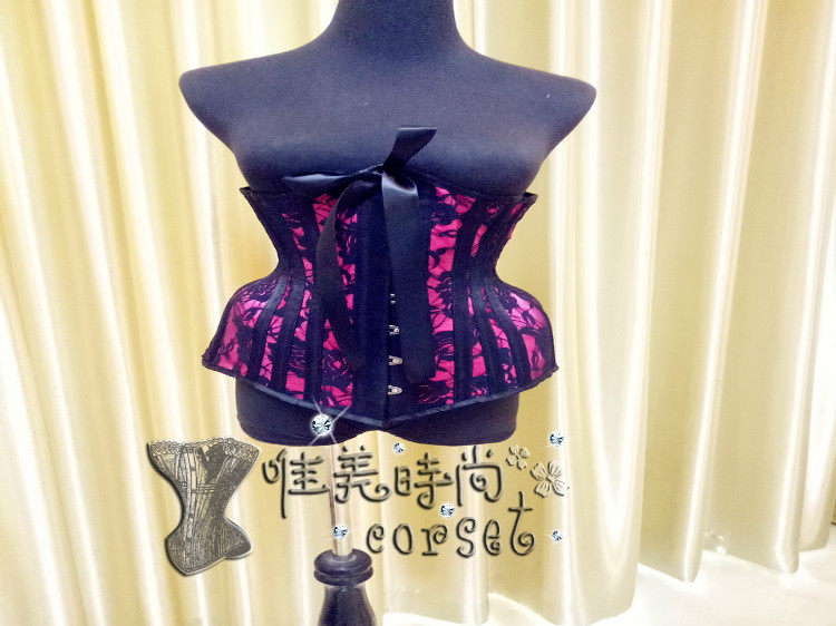 钢骨定制蕾丝束腰束腰宫廷马甲塑身收腹corset哥特式复古女束身衣