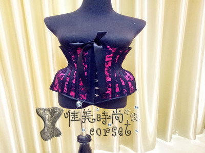 钢骨定制蕾丝束腰束腰宫廷马甲塑身收腹corset哥特式复古女束身衣