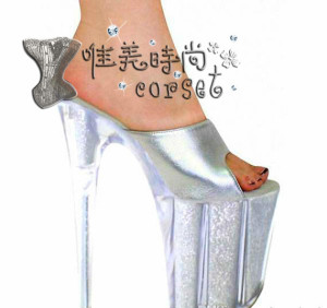 新款高跟鞋厚底防水台女鞋20CM性感凉鞋超高跟鞋大码鞋女凉鞋