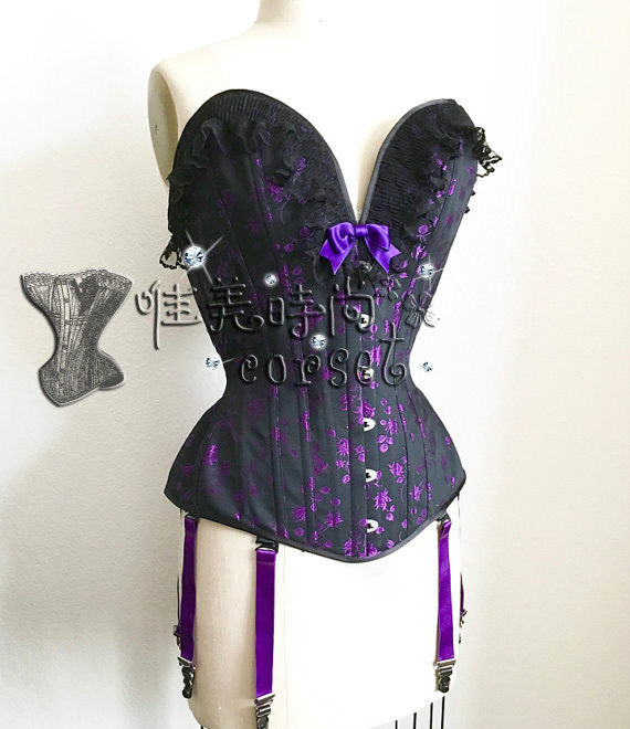 新品发布哥特式宫廷束腰马甲corset钢骨收腹塑身衣塑身塑腰束腹衣