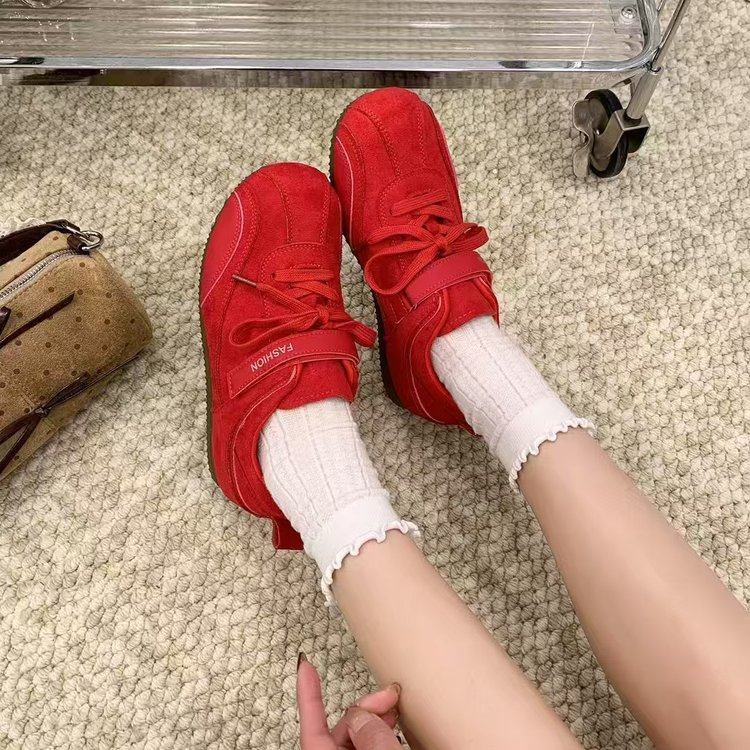 复古德训鞋女款2026新款春季爆款时尚气质学生鞋休闲运动鞋子女鞋,女鞋,时尚休闲鞋,淘宝优惠券,粉丝福利购,淘宝优惠卷