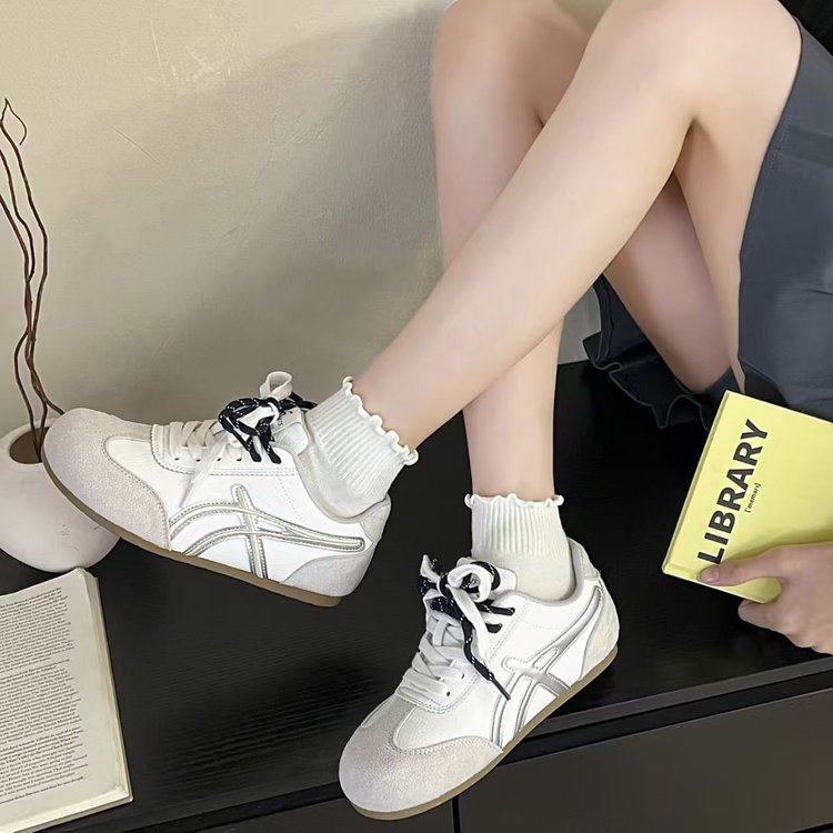2026新款春季复古轻便德训鞋女小众百搭小白鞋休闲运动休闲板鞋子,女鞋,时尚休闲鞋,淘宝优惠券,粉丝福利购,淘宝优惠卷