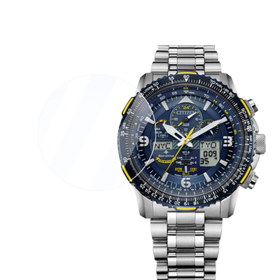 适用于西铁城手表钢化膜蓝天使二代JY8078-52l屏幕保护膜JY8101镜面膜JY8108后膜防爆防刮花西铁城JY8085膜