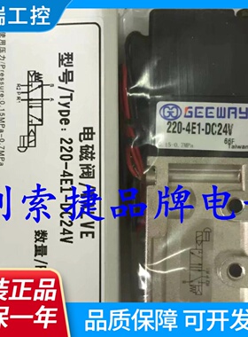 原装台湾奇韦GEEWAY电磁阀2204E1LPDC24V电磁阀正品