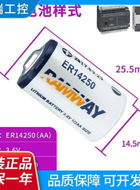 RAMWAYER142503.6V仪器仪表电池12AA台达PLC探头电池通ls14250