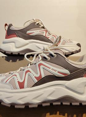 匹克态极征途运动鞋2024冬新款女休闲老爹鞋防泼水户外鞋ET44188G