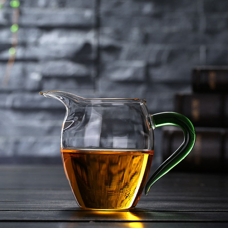 Pitcher Glass Thick Tea Pot Tea Set Accessories Tea Strainer Tea Filter Tea Pitcher Glass Heat-Resistant Kung Fu Tea Set