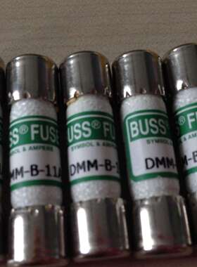DMM-B-44/100-R-11A 0.44MA 0.11A万用表保险丝管BUSSMANN原装新