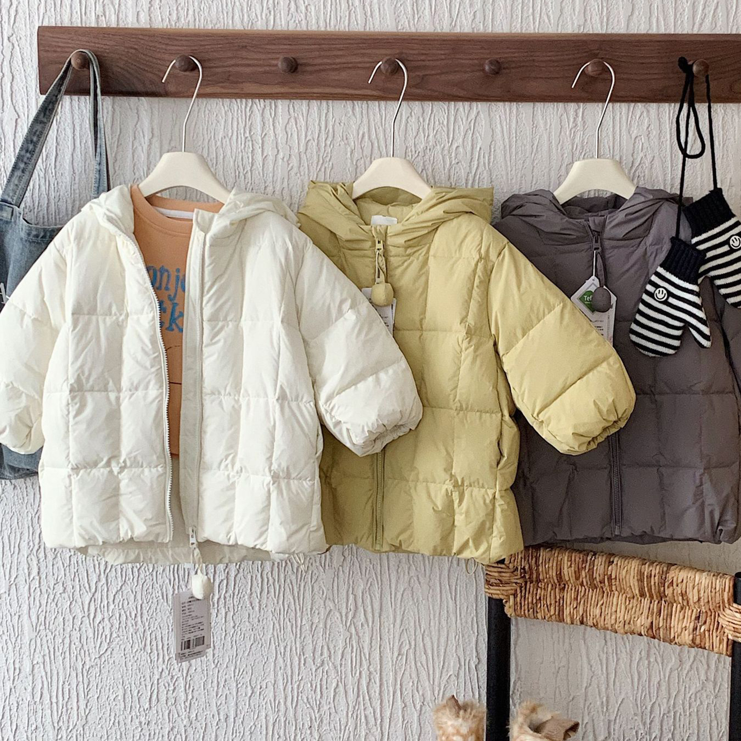 小童中长款羽绒服男女童