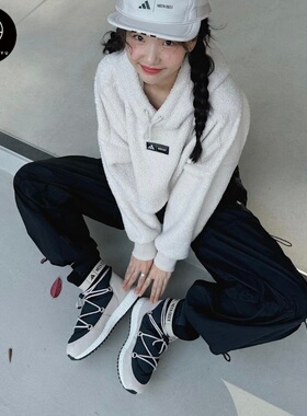 Adidas NASA联名Moonboots High Core舒适高帮生活休闲鞋 IH2489