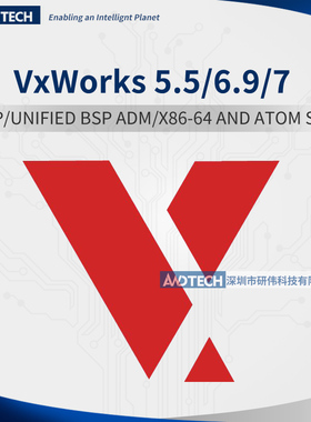研华VxWorks 5.5/6.9/7.0版本系统 BSP支持AMD/X86-64 Wind 定制