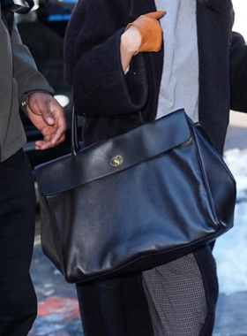 ins网红博主jenni同款暗黑百搭托特包单肩包通勤手提包大容量女包