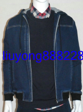 威鹏秋季短款牛仔外套男士弹力舒适百搭水洗商务款休闲夹克B53013