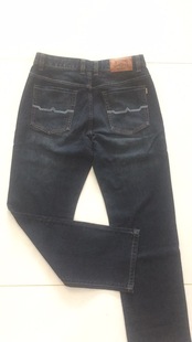 190886 宽松男直筒牛仔直袋裤 威鹏拉链直脚合体2020新款 弹力棉秋季