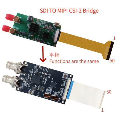 SDI to MIPI CSI-2 Bridge 可配2/4lane 平替国外版本 SDI自适应