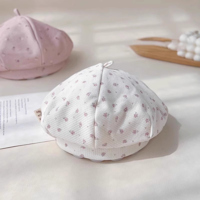 宝宝帽子秋冬季男童可爱贝雷帽秋季小月龄礼帽婴幼儿春秋防风盆帽