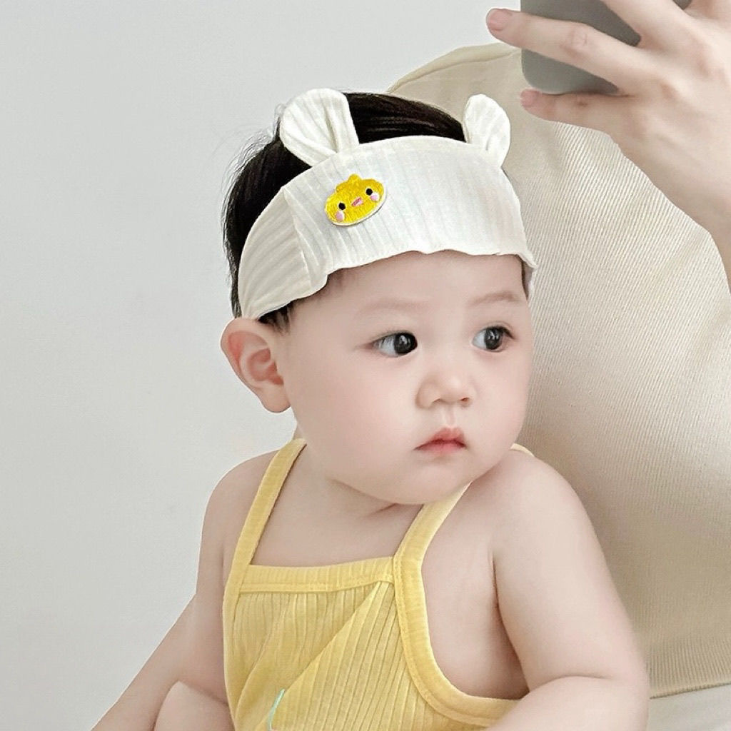 婴儿护头囟帽护囟门发带韩版可爱超萌女宝宝发饰新生儿头饰卡通潮