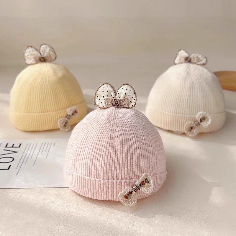 婴儿帽子秋冬公主洋气针织套头帽女宝宝冬季保暖0—6月百搭毛线帽,童装/婴儿装/亲子装,帽子,淘宝优惠券,粉丝福利购,淘宝优惠卷