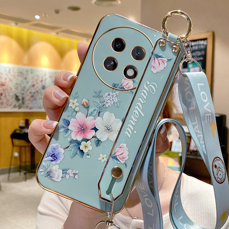 xit适用oppoK13s手机壳PLL110保护套高颜值花卉腕带款k13s小清新斜跨绳oppo保护5G全包边防摔软壳超薄新款女