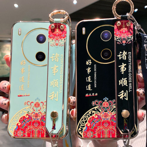 适用于vivoY600Pro手机壳V2561A硅胶套中国风腕带y600pro斜跨挂绳可背全包边防摔5G超薄软壳vivo保护男女新款