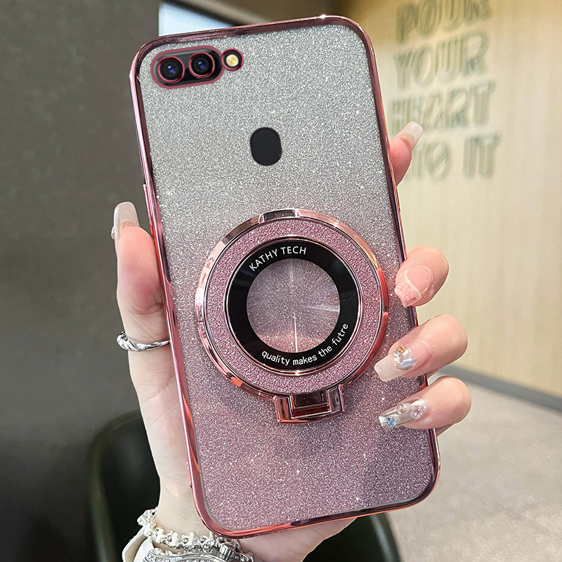 oppor15硅胶套新款个性闪粉支架