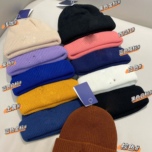 刺绣针织毛线帽 B男女款