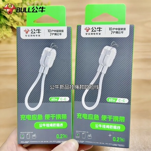 20cm挂绳短线 适用于苹果15 新品 及安卓智能手机 公牛CtoC数据线 17promax 充电宝专用挂绳短线 上新
