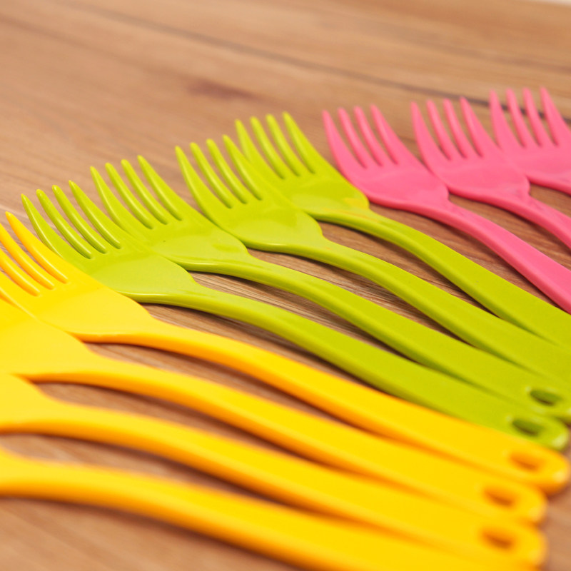 塑料叉子勺子水果勺水果叉儿童勺子叉子冰淇淋勺甜品蛋糕勺子叉子,餐饮具,叉/勺/筷套装,淘宝优惠券,粉丝福利购,淘宝优惠卷