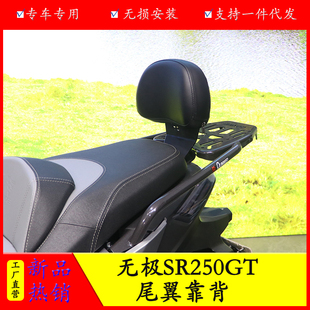 适用隆鑫无极SR250GT靠背腰托护板后座护腰靠腰改装LX250T后靠背