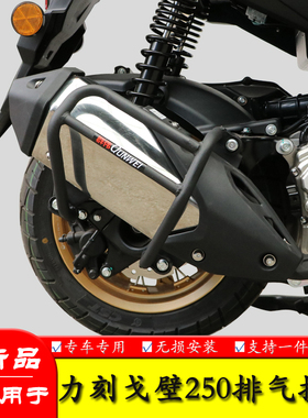 适用于力刻戈壁250防摔保护杠排气护杠LK250T-8消音护杠改装配件