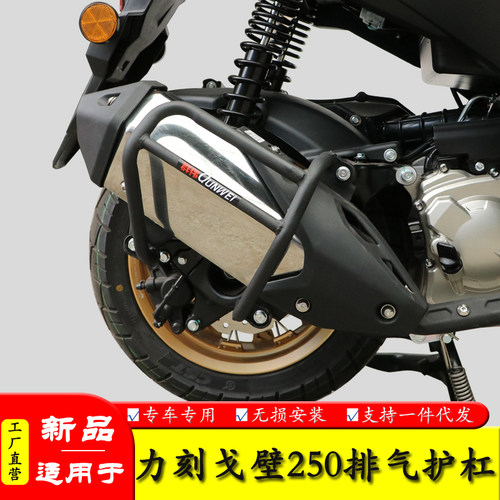 适用力刻戈壁250排气护杠