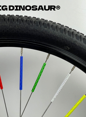 自行车辐条反光条装饰车轮钢丝卡条警示儿童车公路车改装彩色配饰